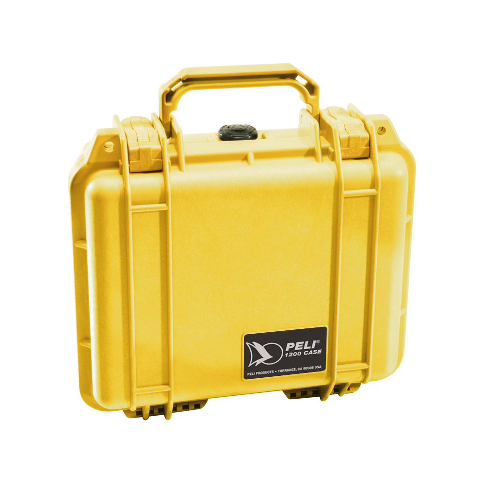 Защитный кейс Peli™ 1200 желтый с поропластом