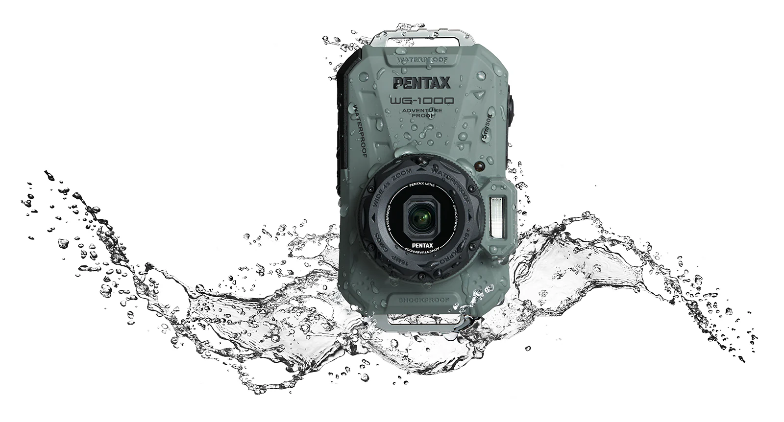 PENTAX WG-1000: водонепроницаемая компактная фотокамера начального уровня для подводной съёмки на глубинах до 15 м