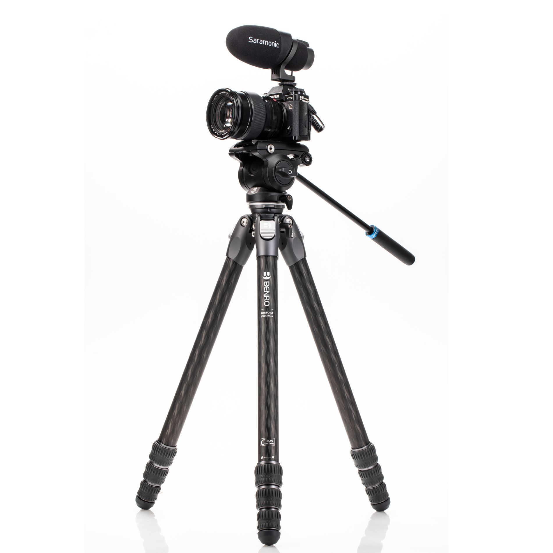 Benro TTOR34CLVS4PRO штатив Tortoise с видеоголовой/карбоновый с цангами