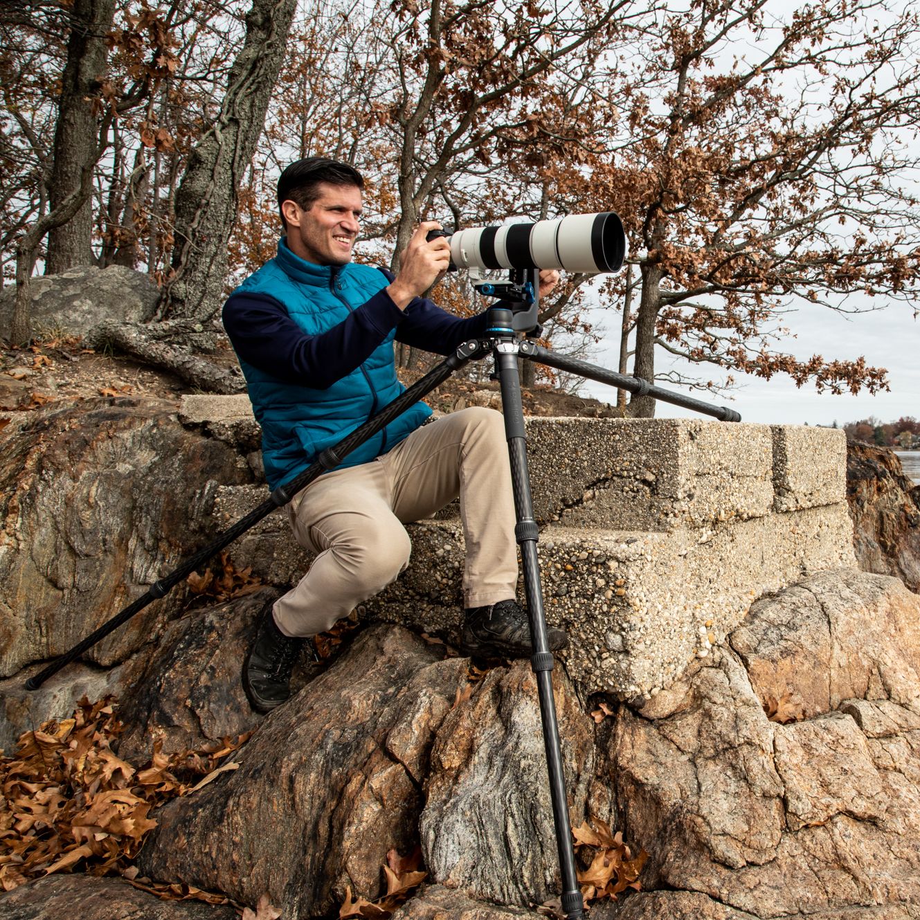 Benro TMTH43C штатив Mammoth для фотокамеры карбоновый с цангами